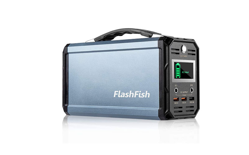 Flash fish solar powered generator