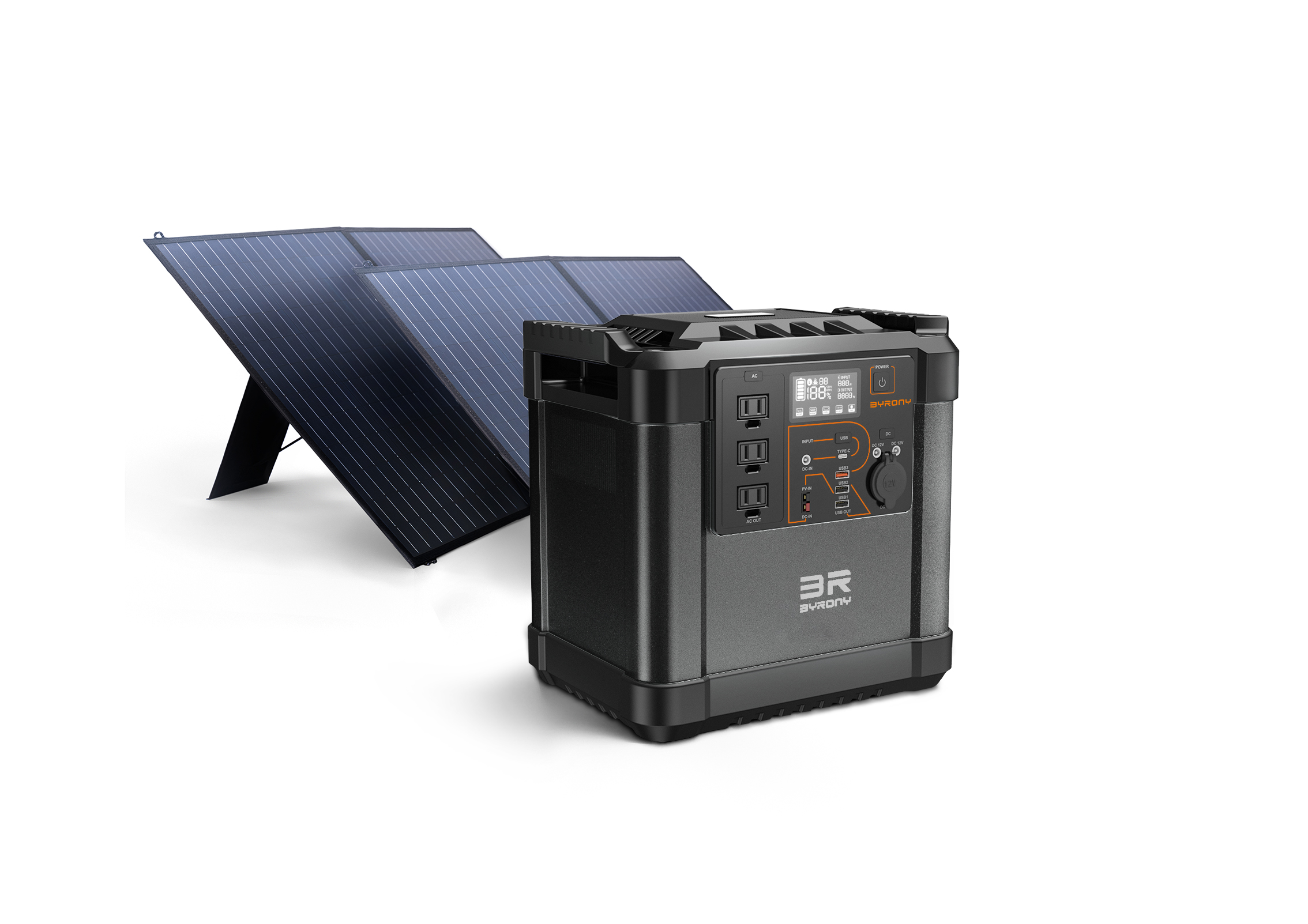 Byrony solar generator for camping
